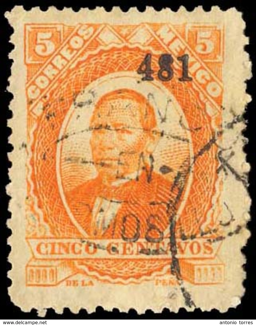 MEXICO. 5c Medium Thick Paper. 481. No Name. HERMOSILLA Oval Cancel (**) Better. Scarce. - Mexico