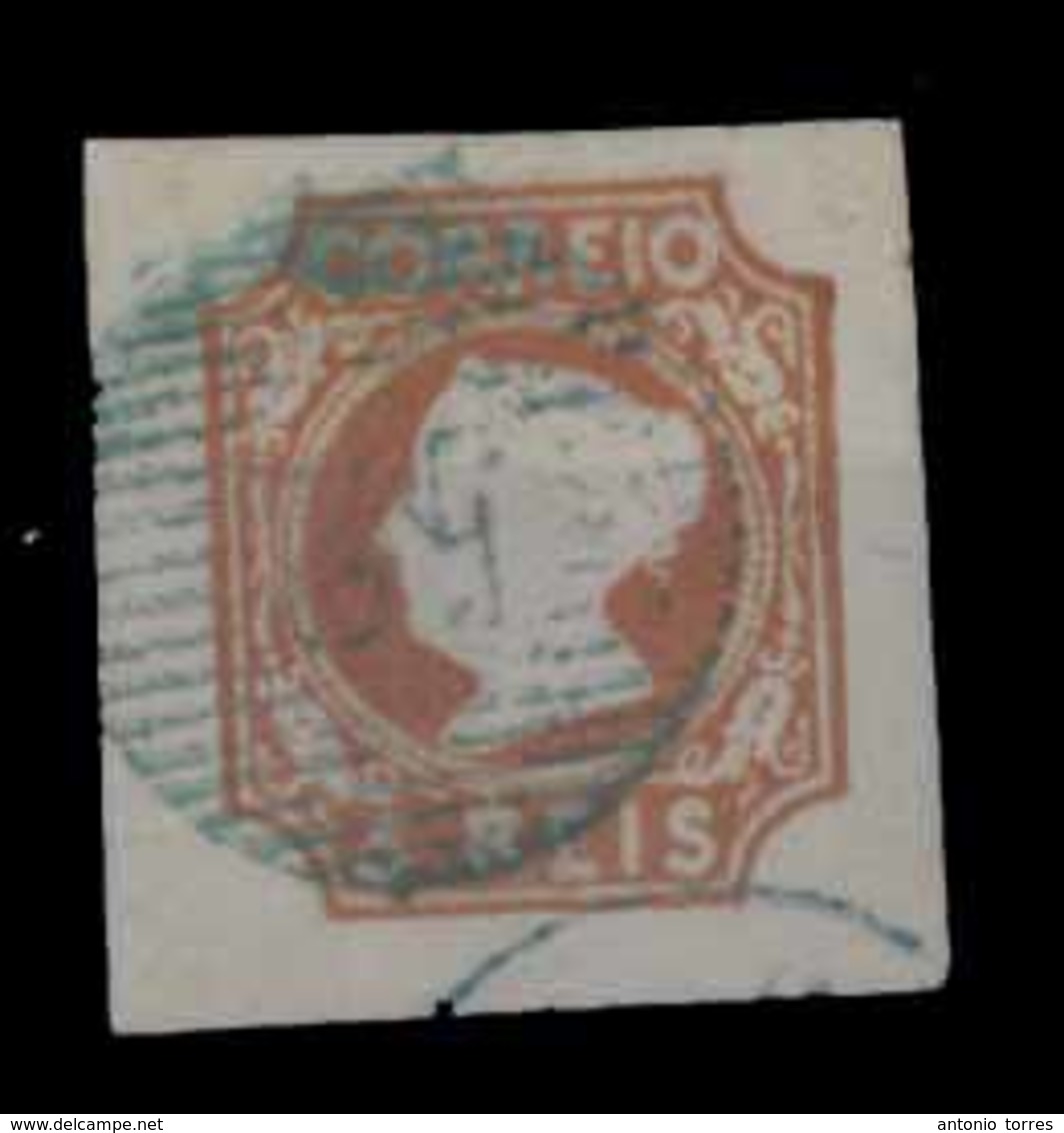 PORTUGAL. 1º. Die I. Yellow Brown Shade, On Medium Thick White Paper. Strong Strike Embossed. V. Large Margins, Cancelle - Other & Unclassified