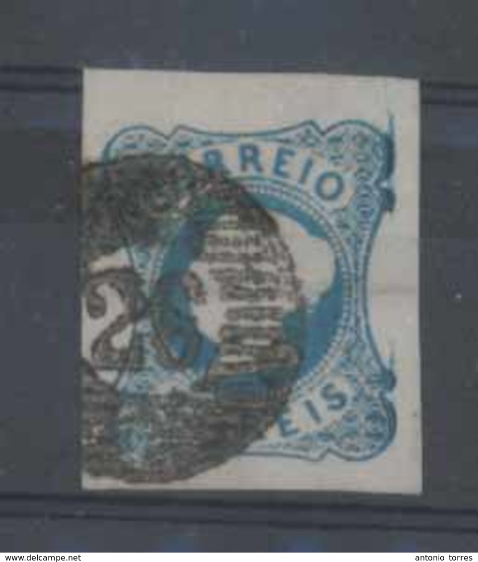 PORTUGAL. 2º. Die II. Blue Shade. V. Good Margin, Cancelled "26" Grill With VARIETY Of Blue Vertical Line On Right Side, - Altri & Non Classificati
