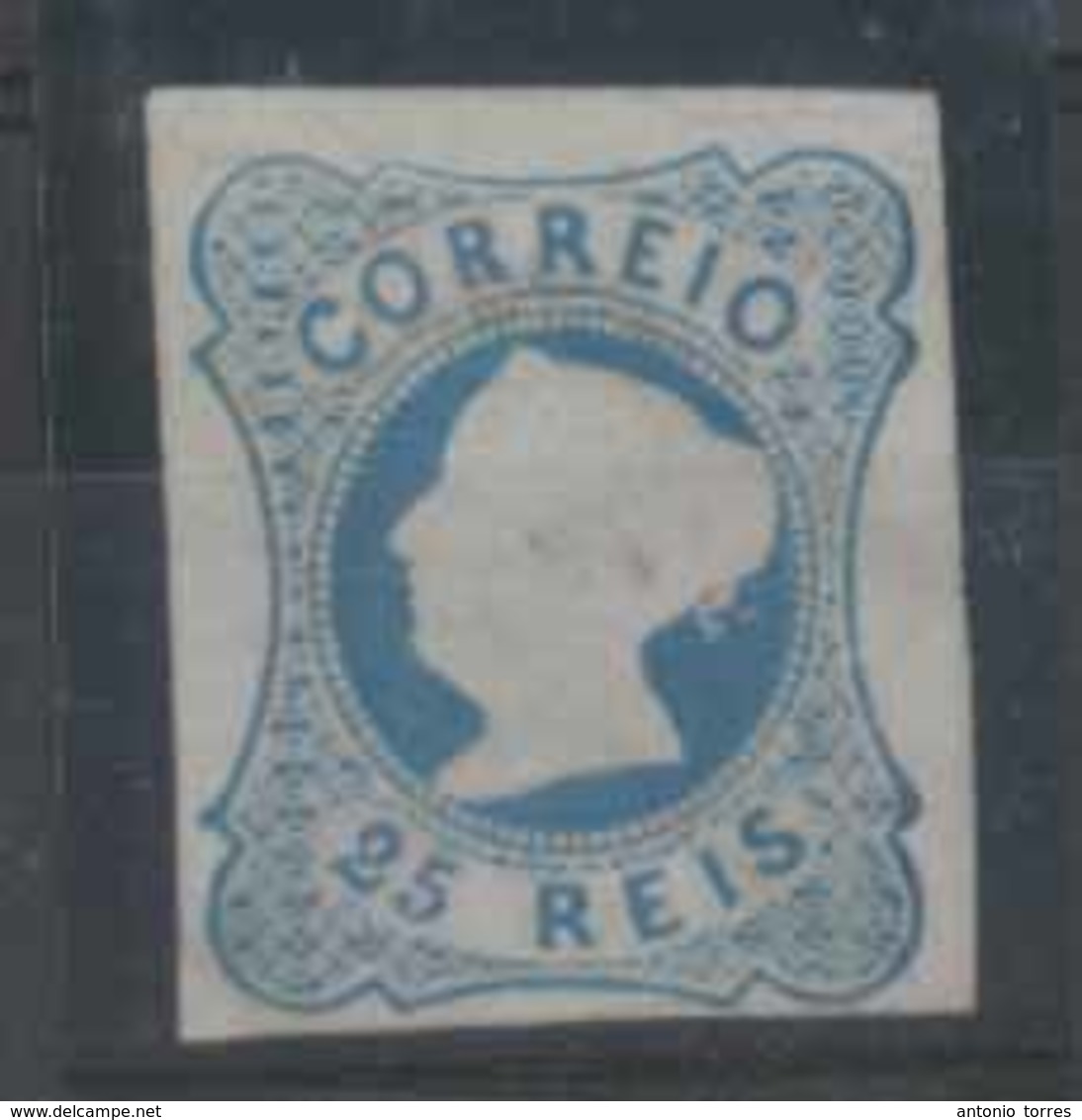 PORTUGAL. 2*. Die II. Blue Shade. Minor Thin. Complete Margins. - Other & Unclassified