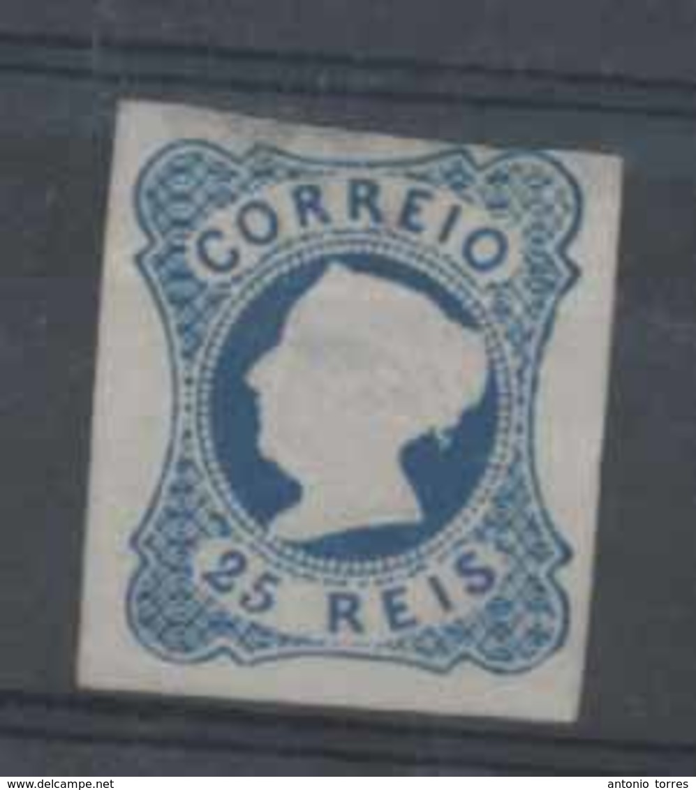 PORTUGAL. 2*. Die II. Dark Blue, Medium Thick Paper. Thinned On Upper Margin. Unusual Shade. - Altri & Non Classificati