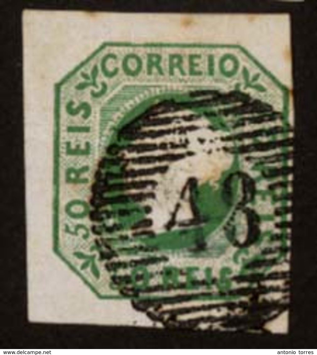 PORTUGAL. 3º. Yellow Green. Complete Good Margins. Cancelled "48" Grill Of Angra/Açores Islands (***). - Other & Unclassified