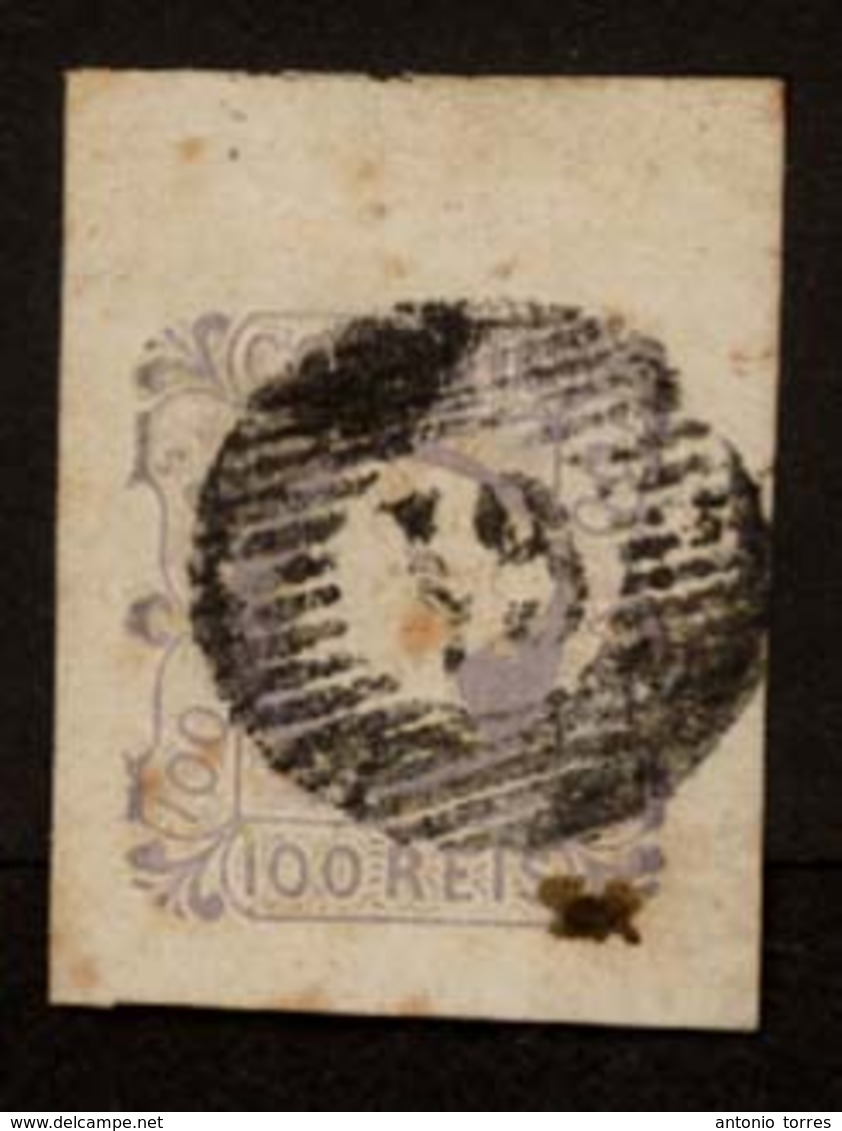 PORTUGAL. 4º. Lilac Huge Margins, Top Is Border Sheet, On Medium Thick Paper, Cancelled "61" Grill Of Guimaraes. Fine An - Altri & Non Classificati