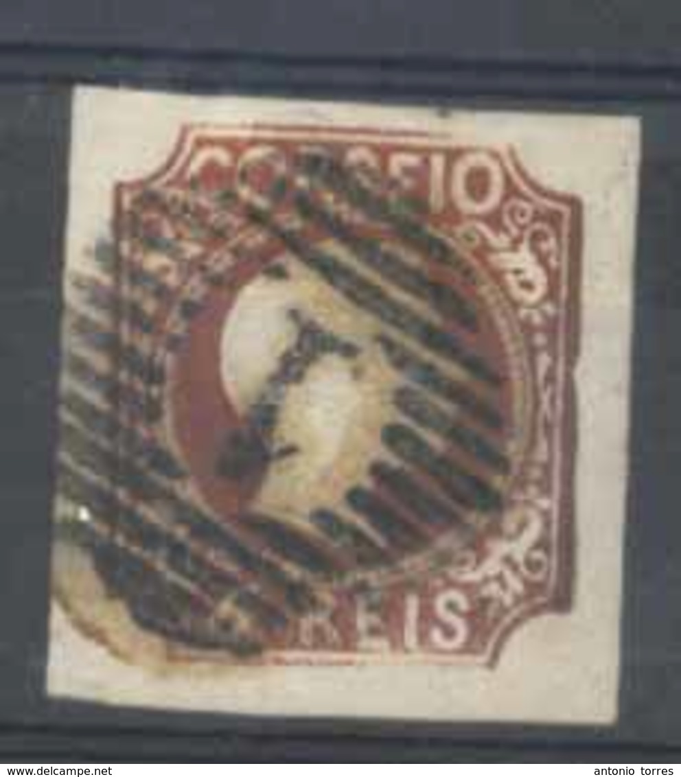 PORTUGAL. 5º. Red Brown. Die VII. Large Margins. Cancelled Grill "1". V. Fine. - Other & Unclassified