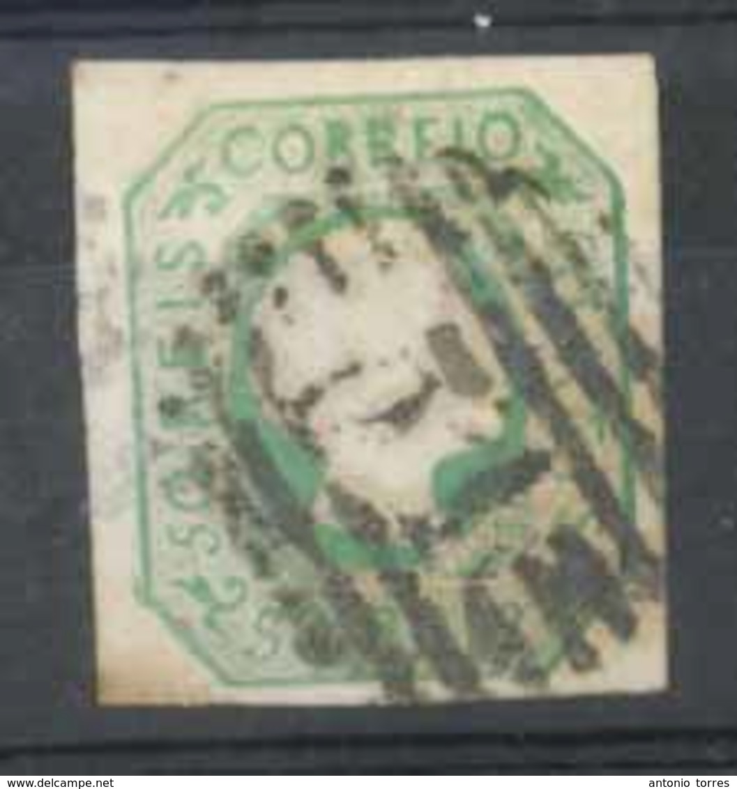 PORTUGAL. 8º. Yellow Green. Complete Good Margins. Cancelled "51" Grill Of Funchal/Madeira Island. - Other & Unclassified