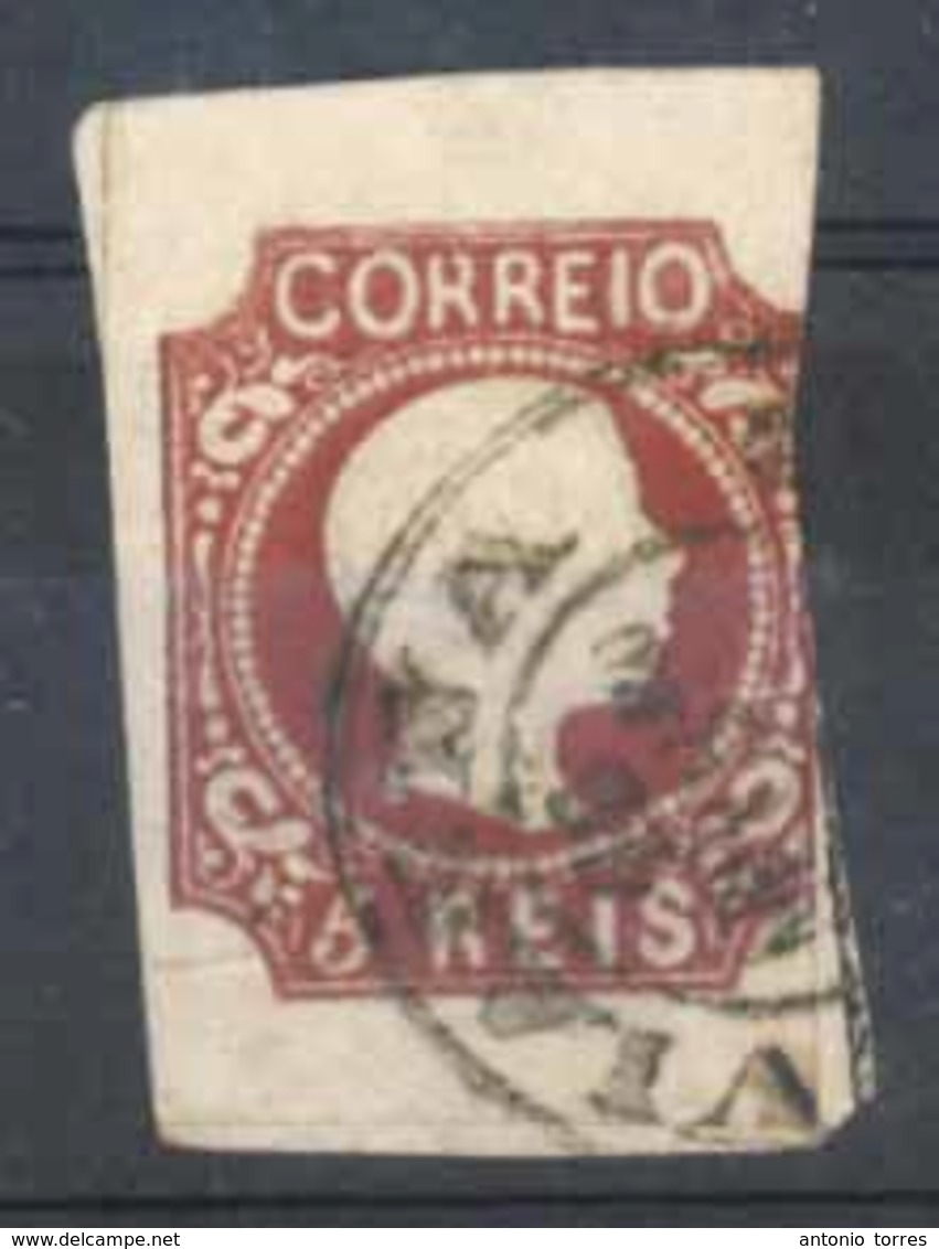 PORTUGAL. 10º. Red Brown. 3 Large Margins, Fourth Is Cut Into, Cancelled "VIANNA/16 MARZO" C.d.s. (R.R.R.) - Altri & Non Classificati