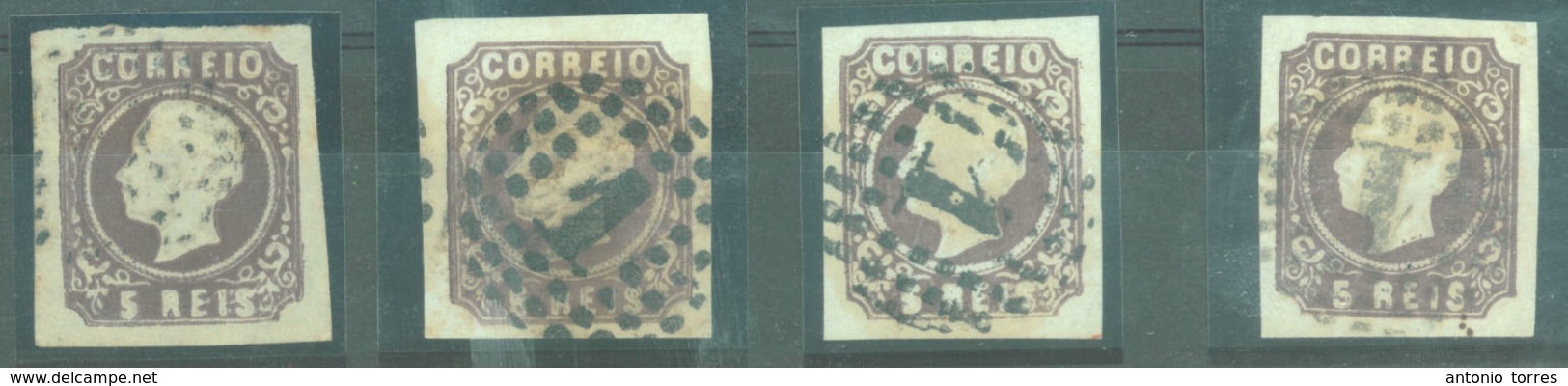 PORTUGAL. 14º. Type II. 4 Stamps. Choice/v. Fine Condition. - Altri & Non Classificati