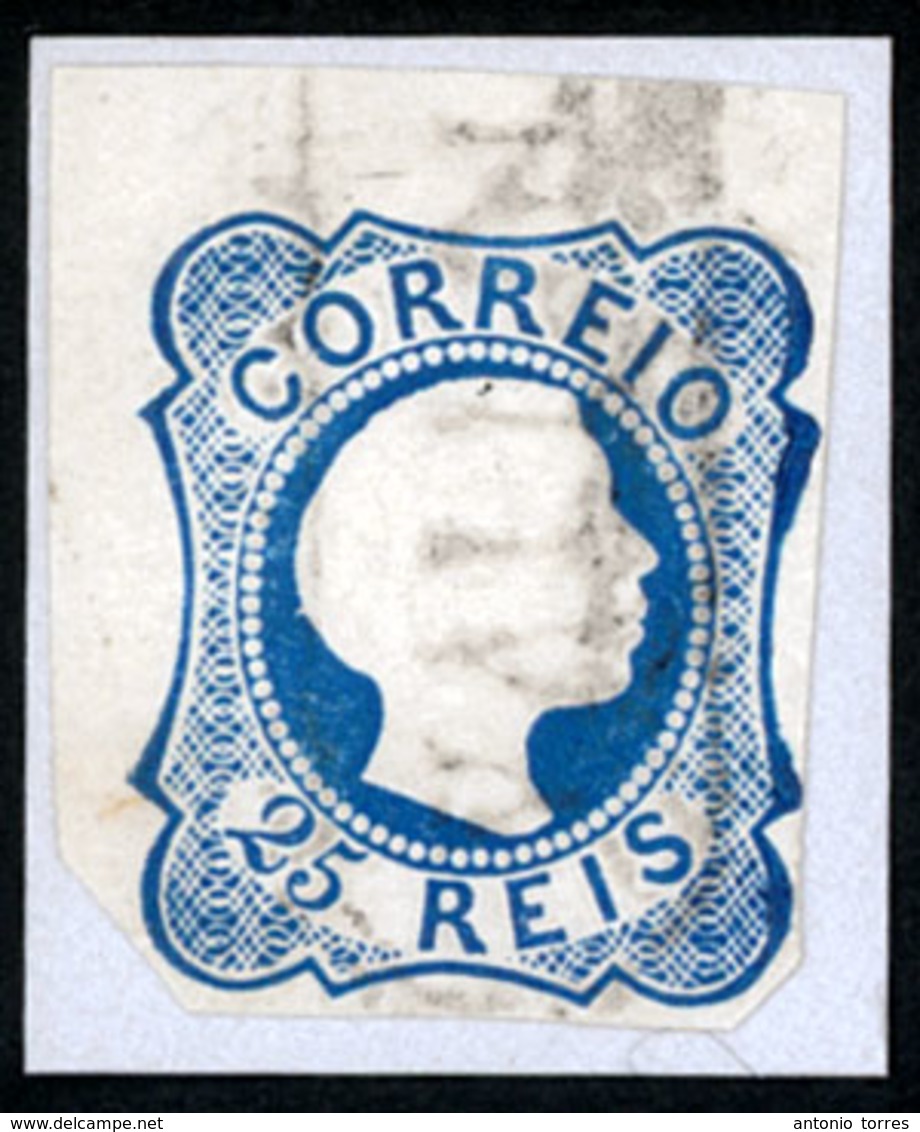 PORTUGAL. 6º. Blue Shade. Complete Rounded Margins. Pmk. Oval "VALLAD(ARES)" (**). V. Rare. - Altri & Non Classificati