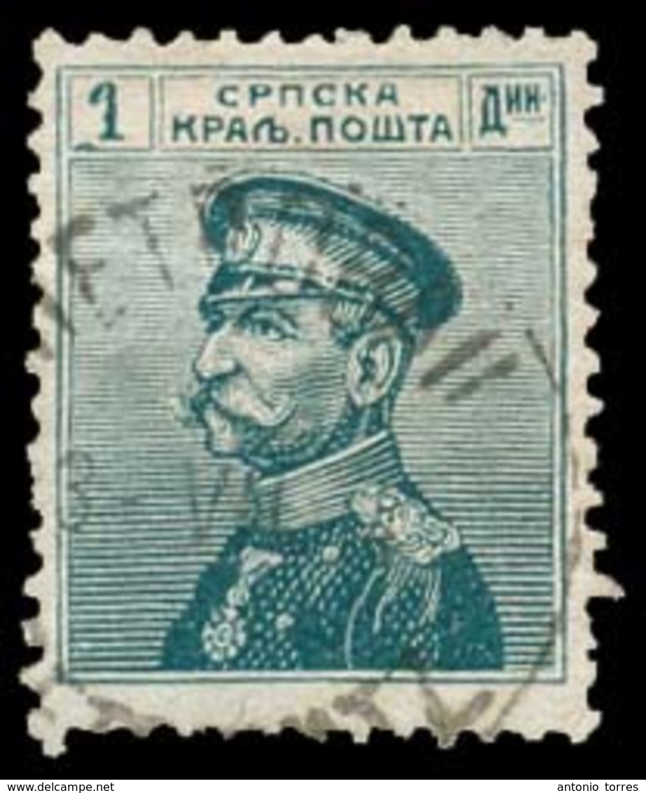 SERBIA. 1913-4. Yv 123º. 1d Broken "1" Variety, Cancelled "Pozarevac" Cds Dated 23-VII-1914. Very Rare. - Serbia