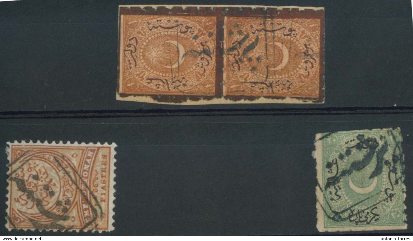 SERBIA. C.1878. Turkish Post. Pristina / Kosovo Capital. 4 Stamps, Box Type On The Nose Cancels (xx / R). Excellent Scar - Serbia