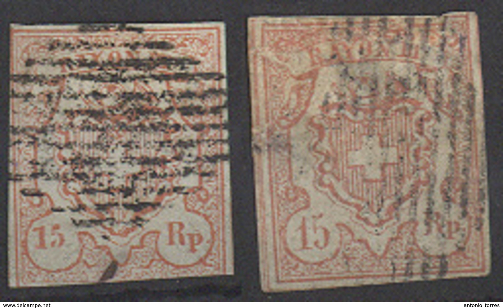 SWITZERLAND. 1852. Rayon III. Yv 22/23º. Yv 2009. 750 Euros. Opportunity. - Other & Unclassified