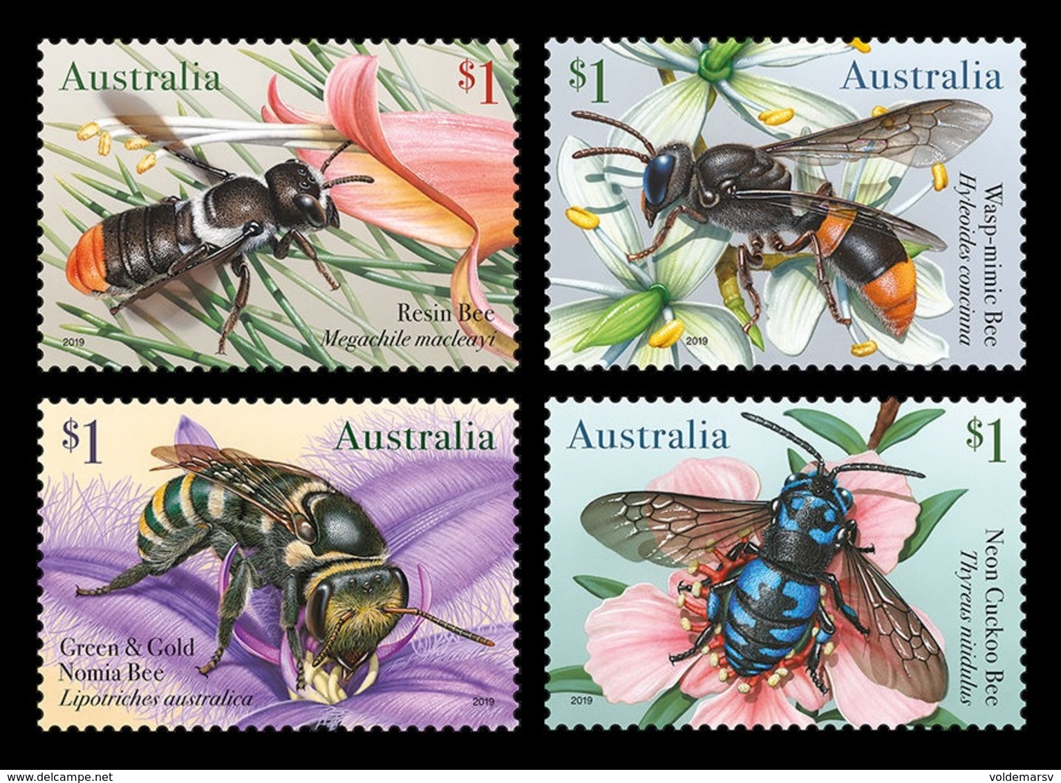 Australia 2019 Mih. 4938/41 Fauna. Native Bees MNH ** - Mint Stamps