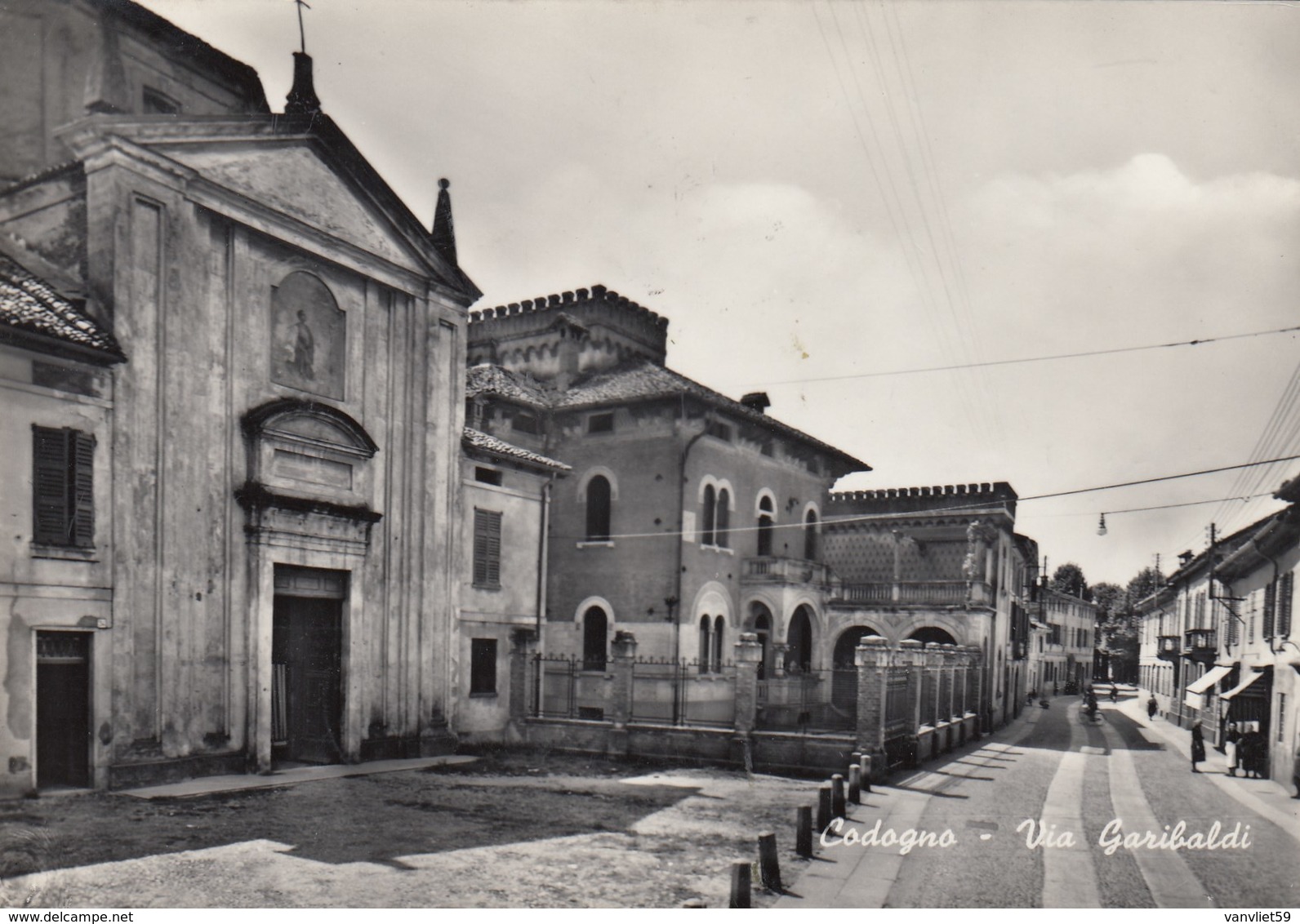 CODOGNO-MILANO-VIA GARIBALDI-CARTOLINA VIAGGIATA IL 31-8-1961 - Milano