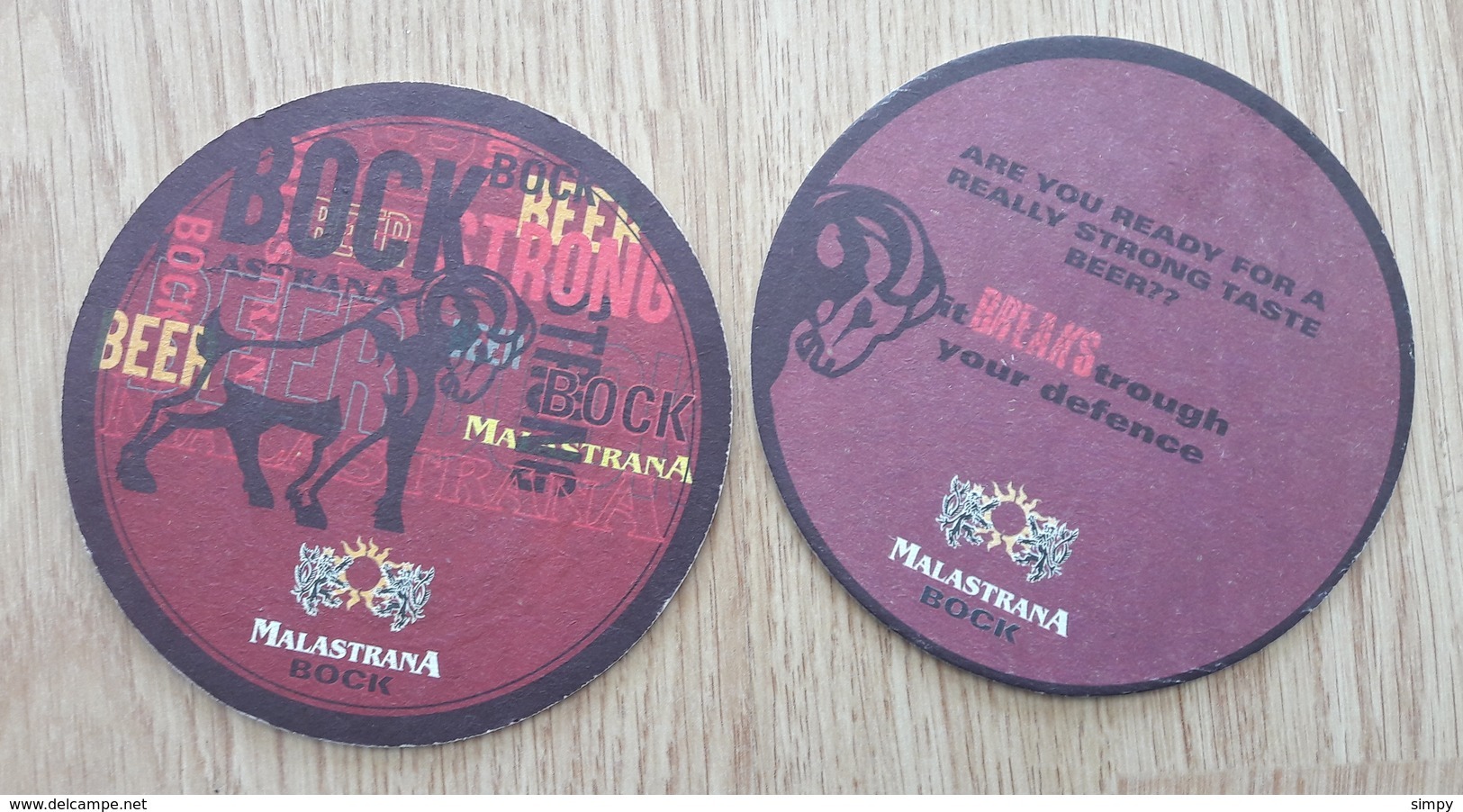 Malastrana Bock Strong Taste Beer Coaster Beer Mats - Sous-bocks