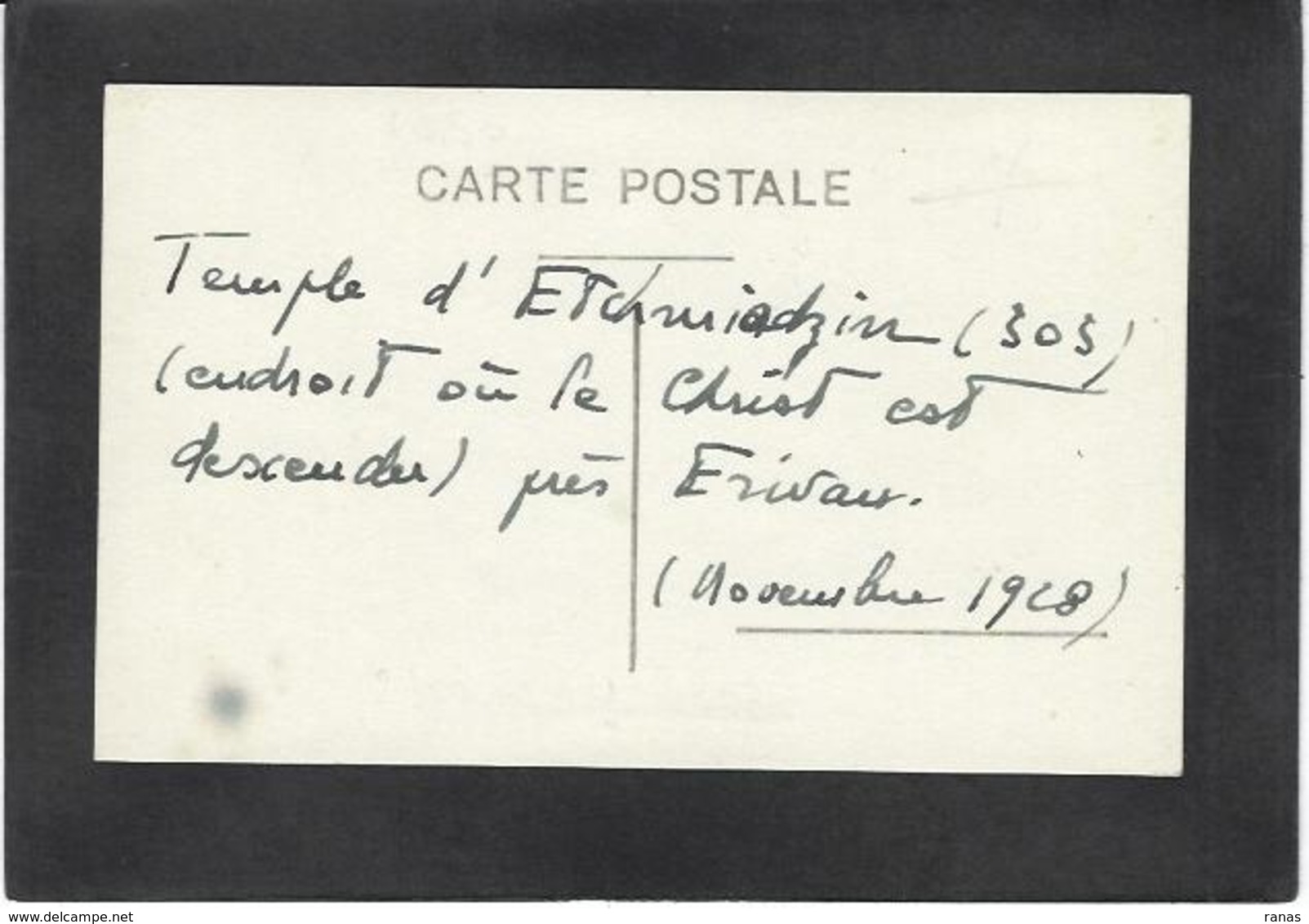 CPA Arménie Arménia Carte Photo RPPC écrite Voir Scan Du Dos - Arménie