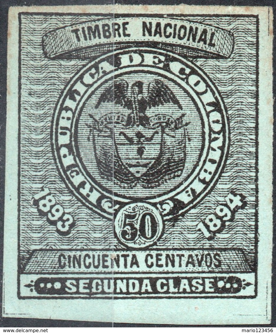 COLOMBIA, STEMMI, COAT OF ARMS, SOPRATTASSA, REVENUE FISCAL, 1899, 1 P., NUOVO (MNH**) Col.: CO 1893-3 - Colombia