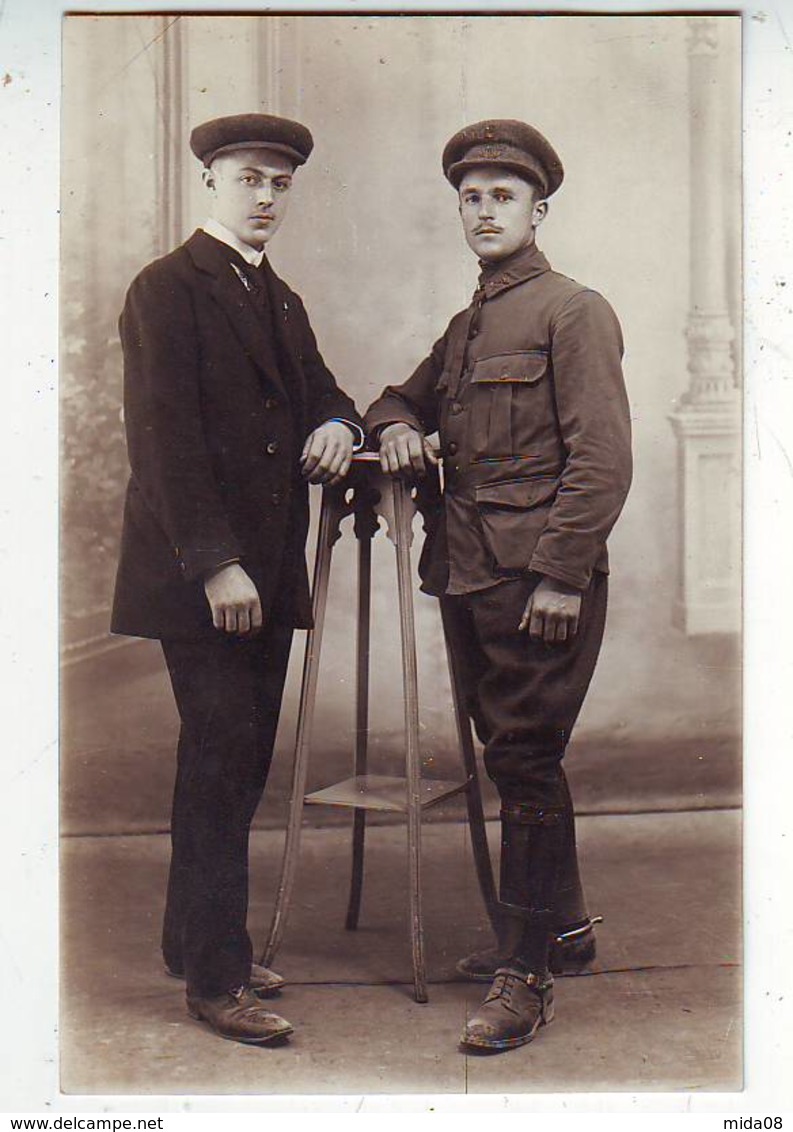 MILITARIA . CARTE PHOTO . MILITAIRE Et CIVIL . Photographie LA PHOTO MECANIQUE PARIS - Reggimenti