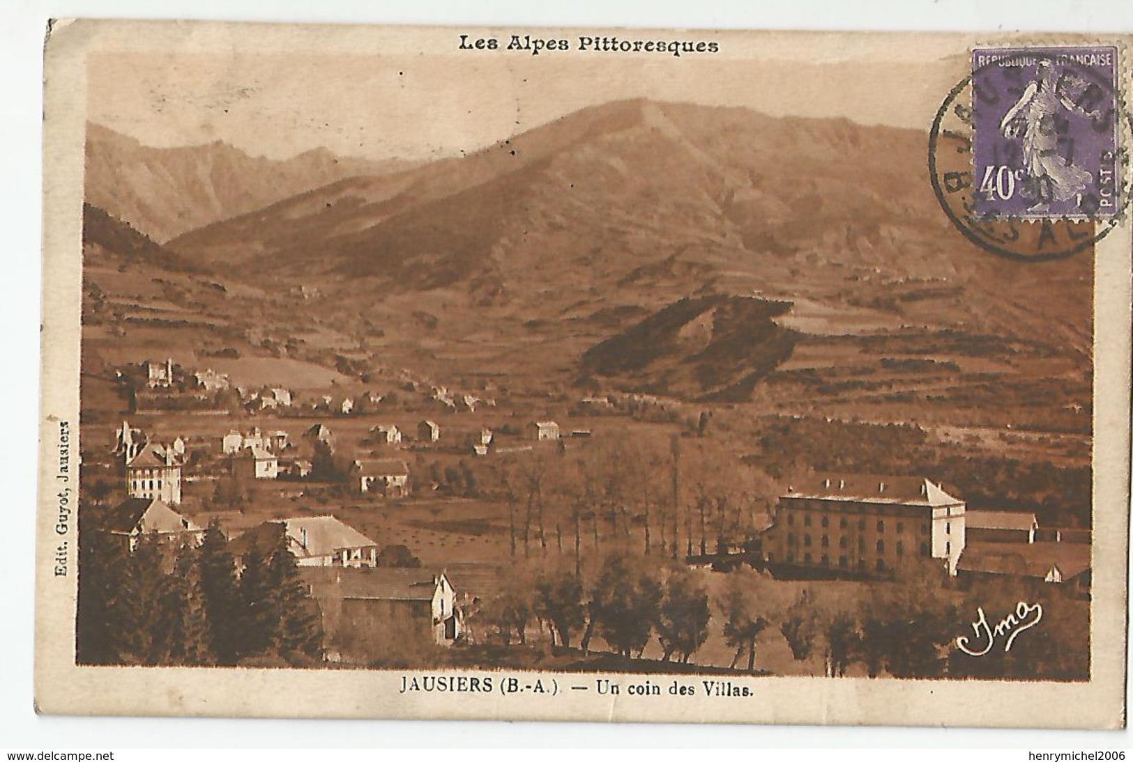 04 Basses Alpes - Jausiers Un Coin Des Villas Ed Vial De Digne 1930 - Sonstige & Ohne Zuordnung