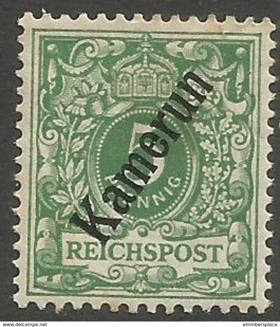 German Cameroun - 1897 Numeral  5pf Mint Hinged *     Sc 2 - Cameroun