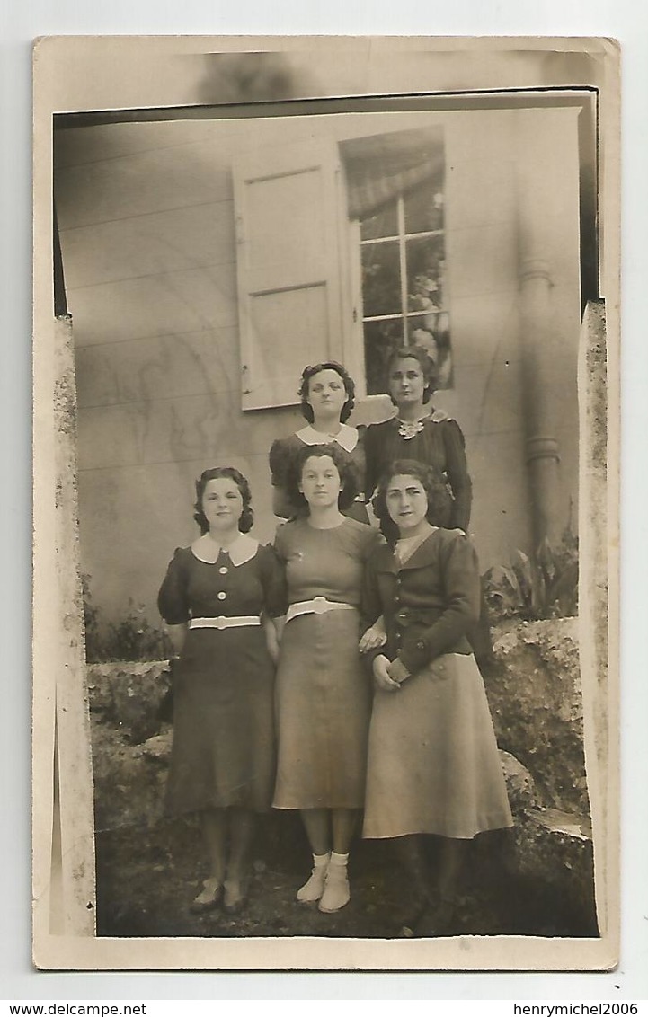 Carte Photo 83 Var Femmes écrit Orgnon 1938 - Zu Identifizieren