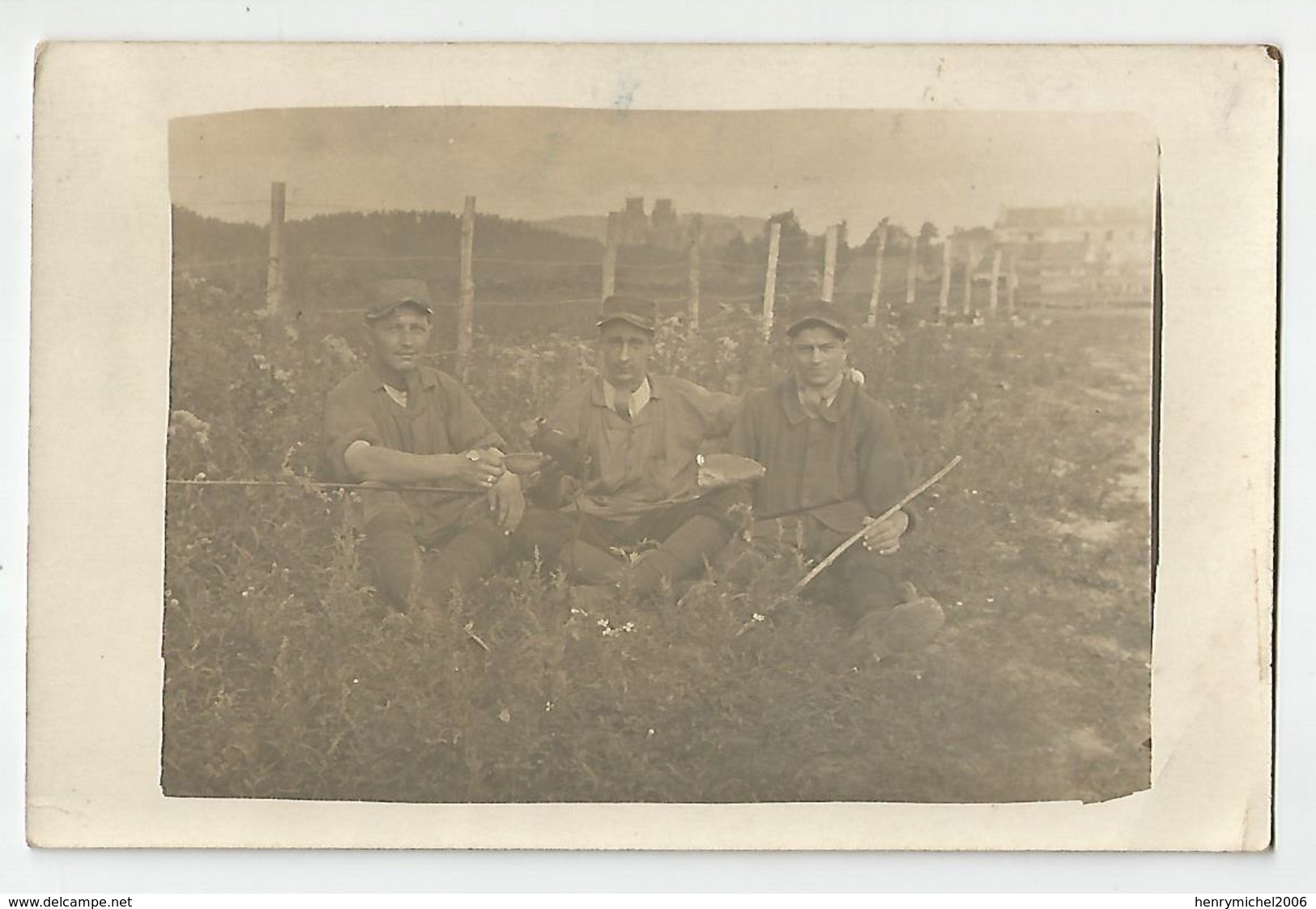 Carte Photo écrit Toul 54 Aout 1915 Militaires - Te Identificeren