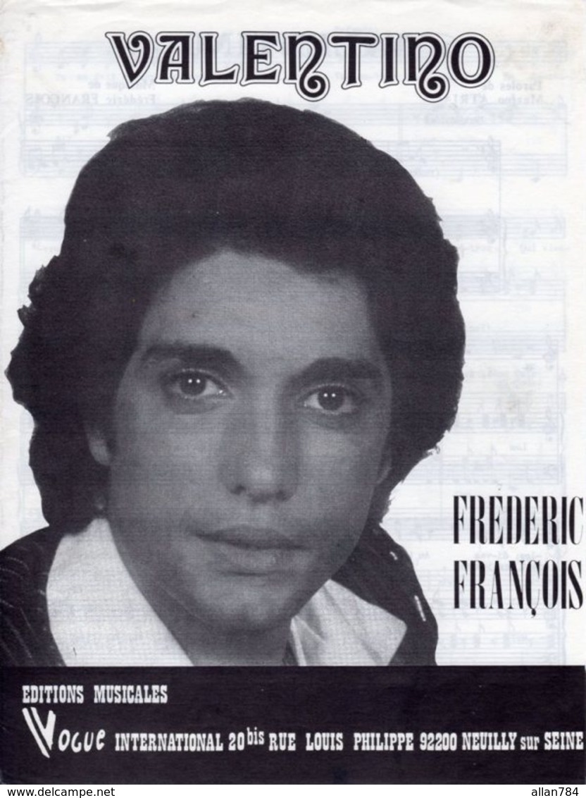 FREDERIC FRANCOIS - 1977 - VALENTINO - EXCELLENT ETAT COMME NEUF - - Autres & Non Classés