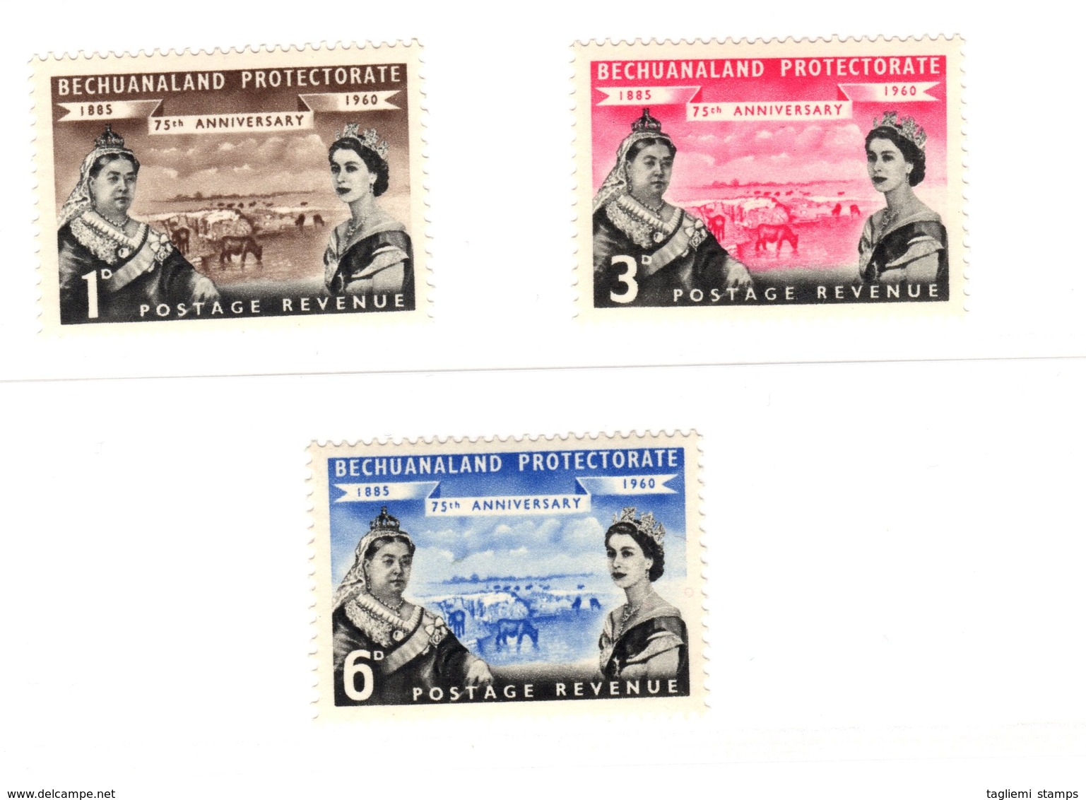 Bechuanaland, 1960, SG 154 - 156, Mint Hinged - 1885-1964 Herrschaft Von Bechuanaland
