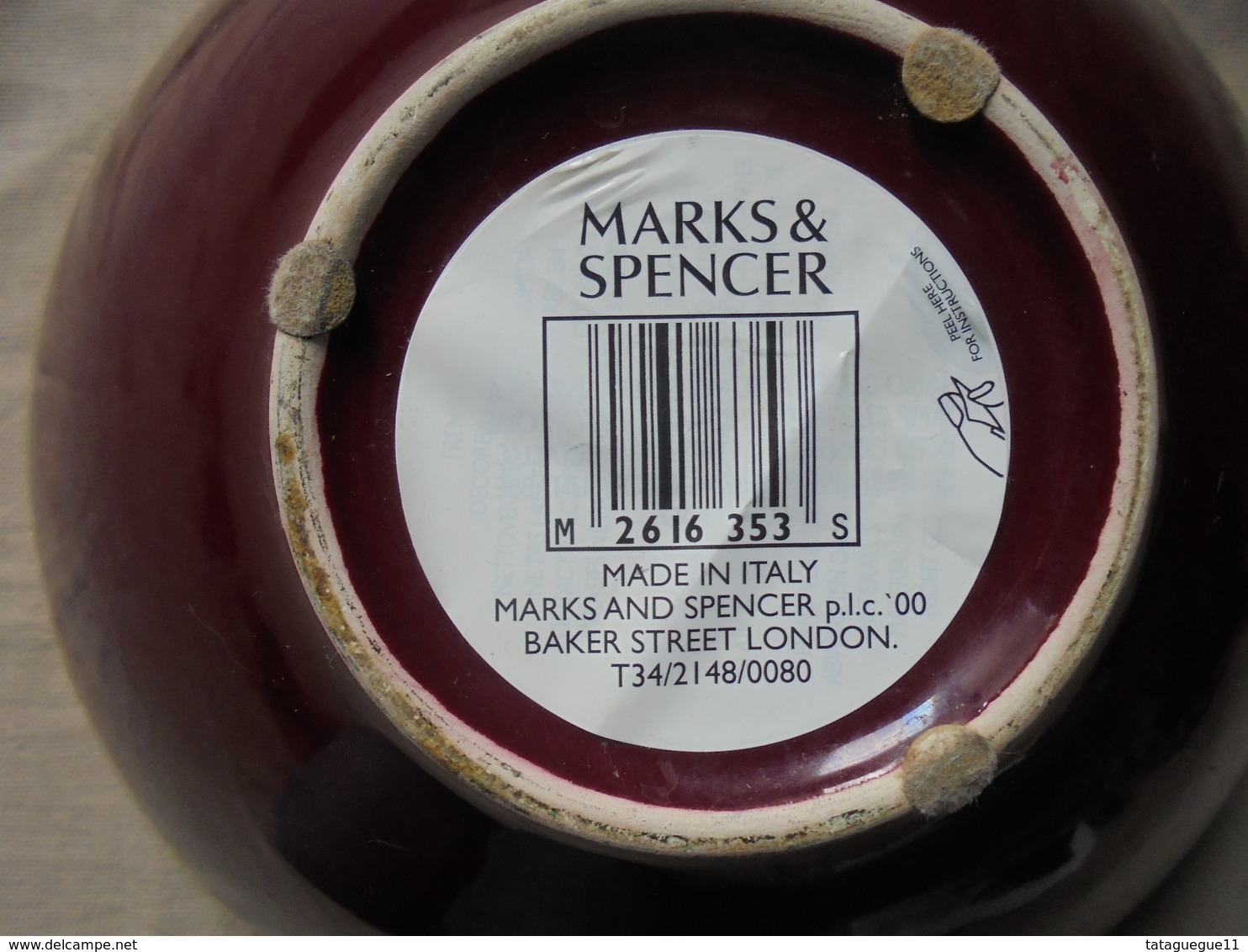 Vintage - Saladier Décoratif Marks & Spencer Made In Italy - Zonder Classificatie