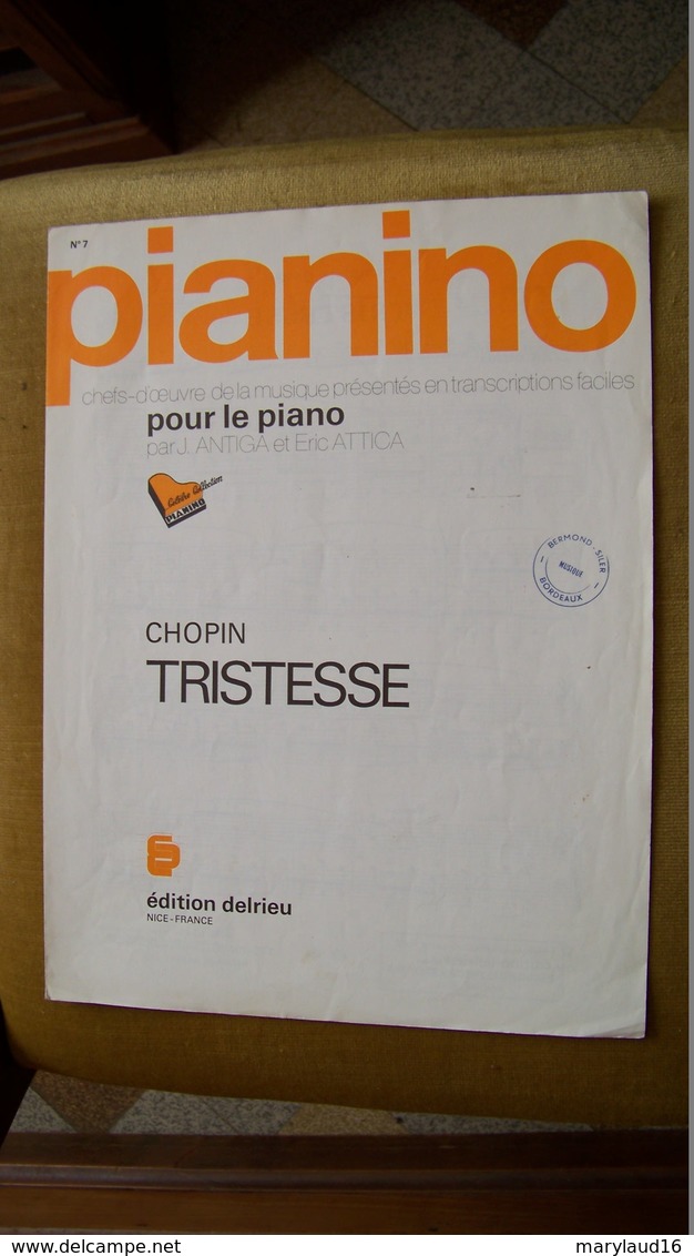 Chopin - Tristesse - Pianino - Delrieu - A-C