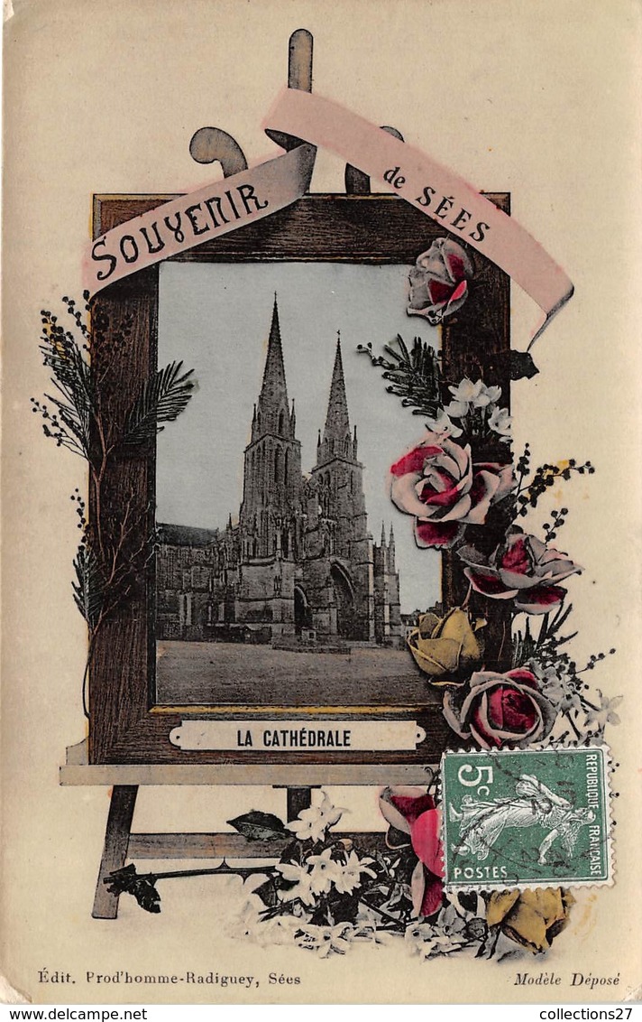 61-SEES- SOUVENIR LA CATHEDRALE - Sees