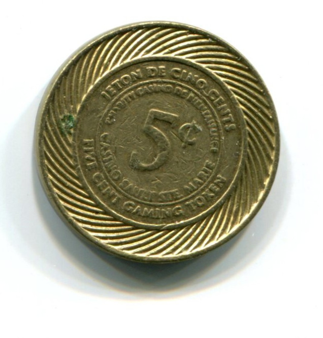 Casino Sault Ste. Marie Ontario Canada 5c Gaming Token - Casino