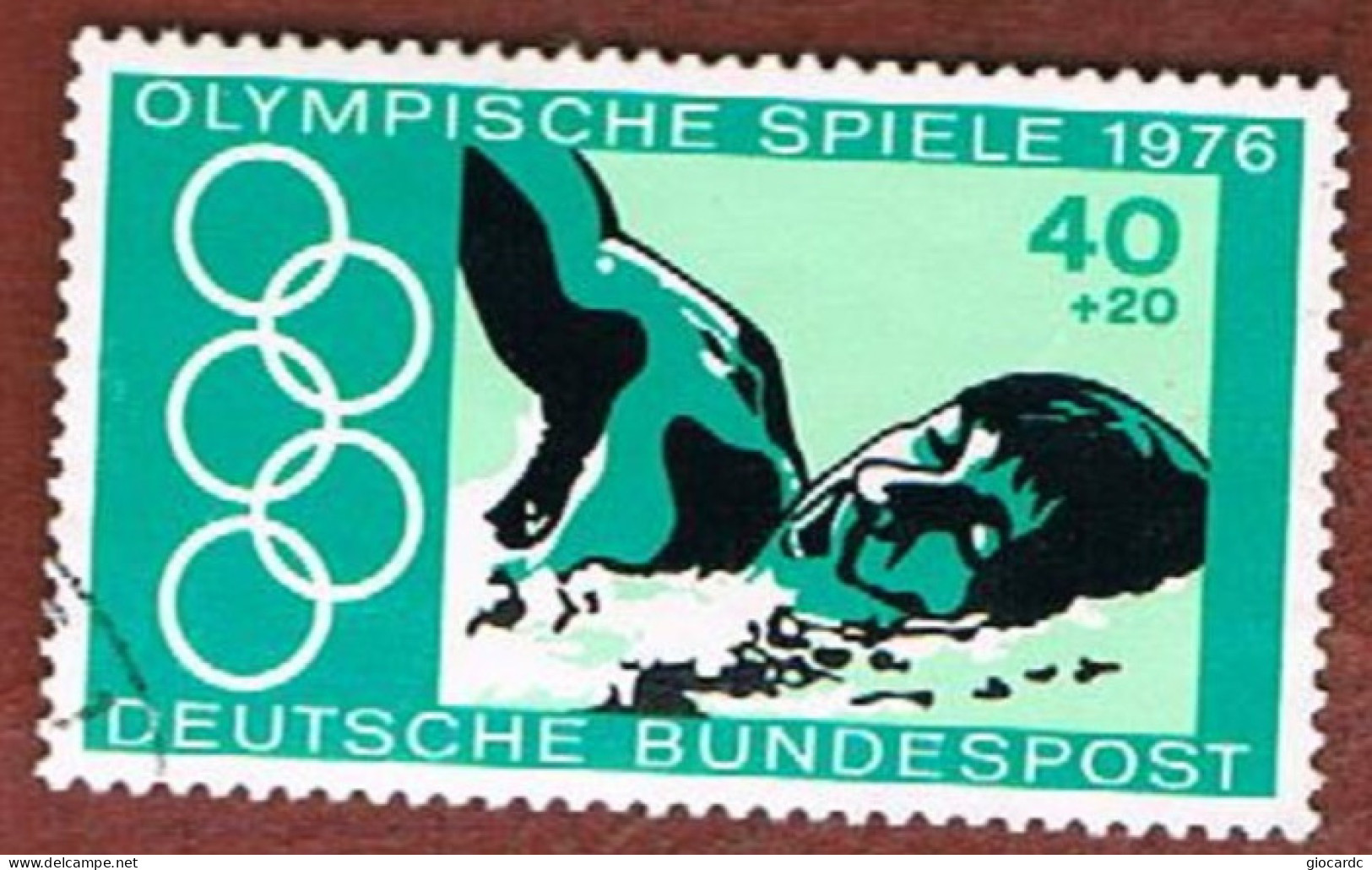 GERMANIA (GERMANY) - SG 1779  - 1976 OLYMPIC GAMES: SWIMMING  -  USED - Usati