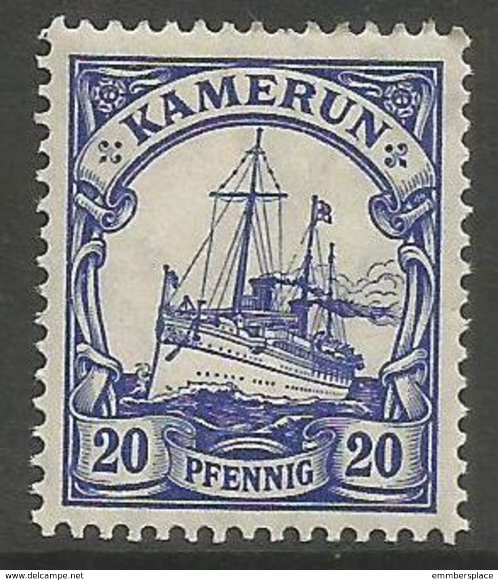 German Cameroun - 1900 Kaiser's Yacht 20pf Mint Hinged *    Sc 10 - Cameroun