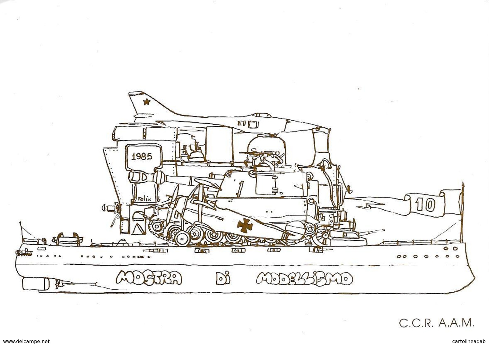 [MD3493] CPM - C.C.R. A.A.M. - MOSTRA DI MODELLISMO - NUMERATA 82/200 - Non Viaggiata - Altri & Non Classificati