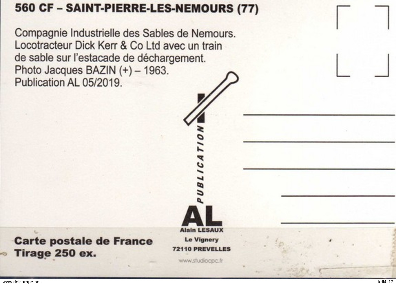 AL 560 - Train Des Sablières - Locotracteur Dick Kerr - SAINT-PIERRE-LES-NEMOURS - Seine Et Marne - Saint Pierre Les Nemours