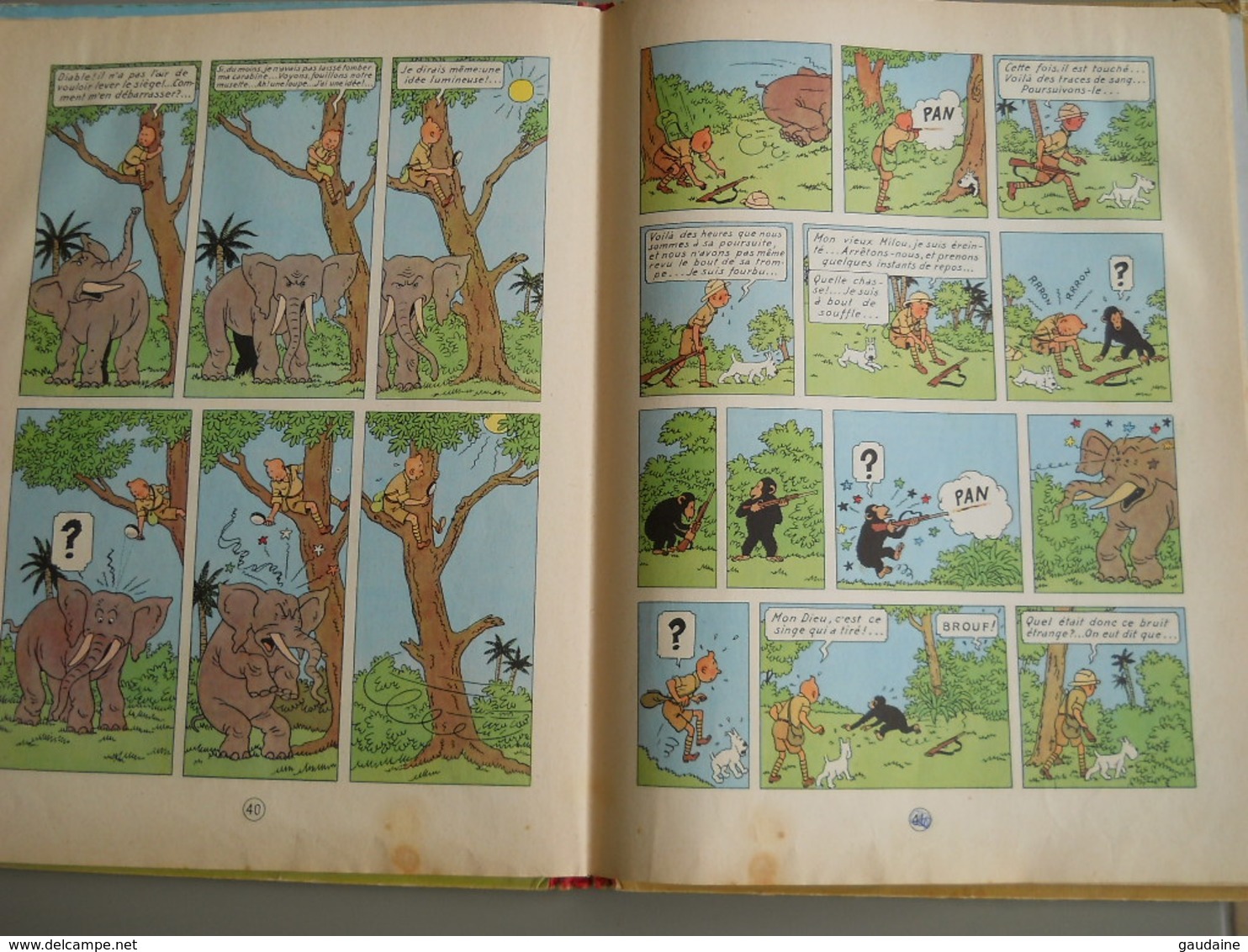 TINTIN AU CONGO – B29 - Edition 1960