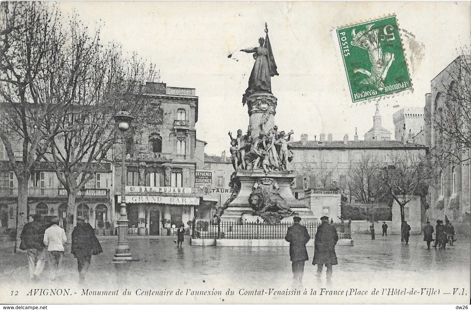 Avignon - Monument Du Centenaire De L'annexion Du Comtat-Venaissin à La France, Place De L'Hôtel De Ville - Avignon