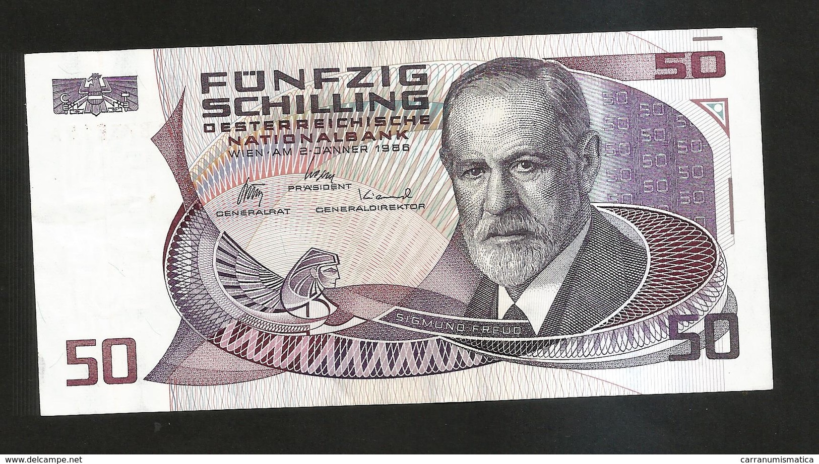 AUSTRIA / OESTERREICHISCHE NATIONALBANK - 50 SHILLING - (Wien 1986) S. Freud - Austria