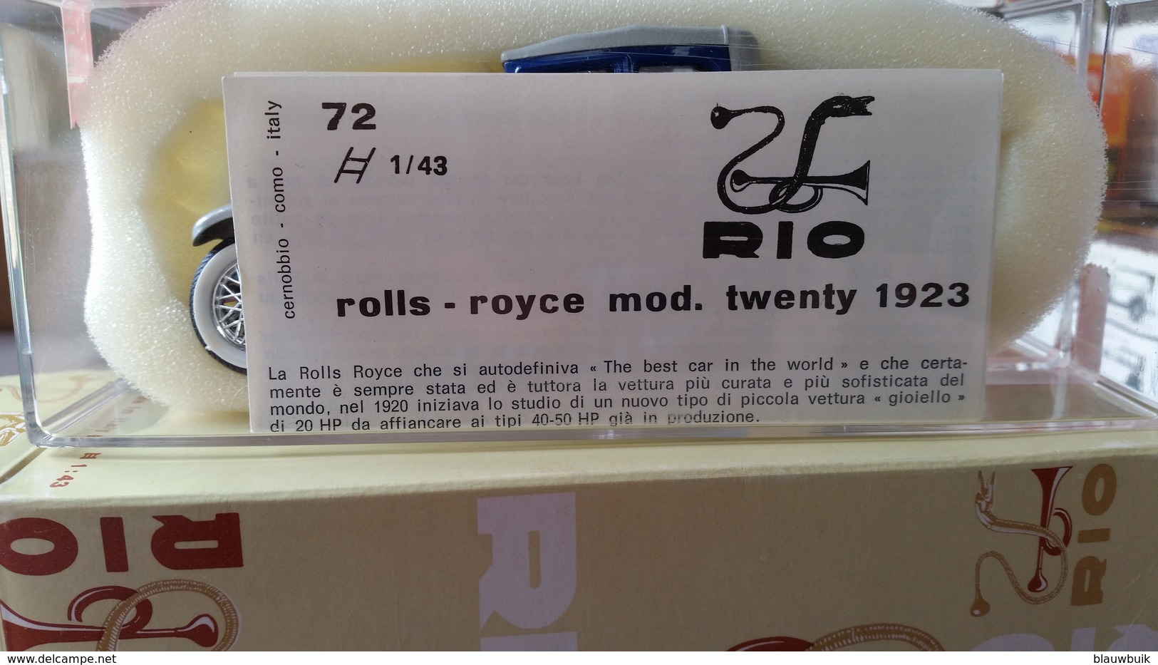 RIO #72 Rolls Royce 1923 1:43 MIB - Brumm