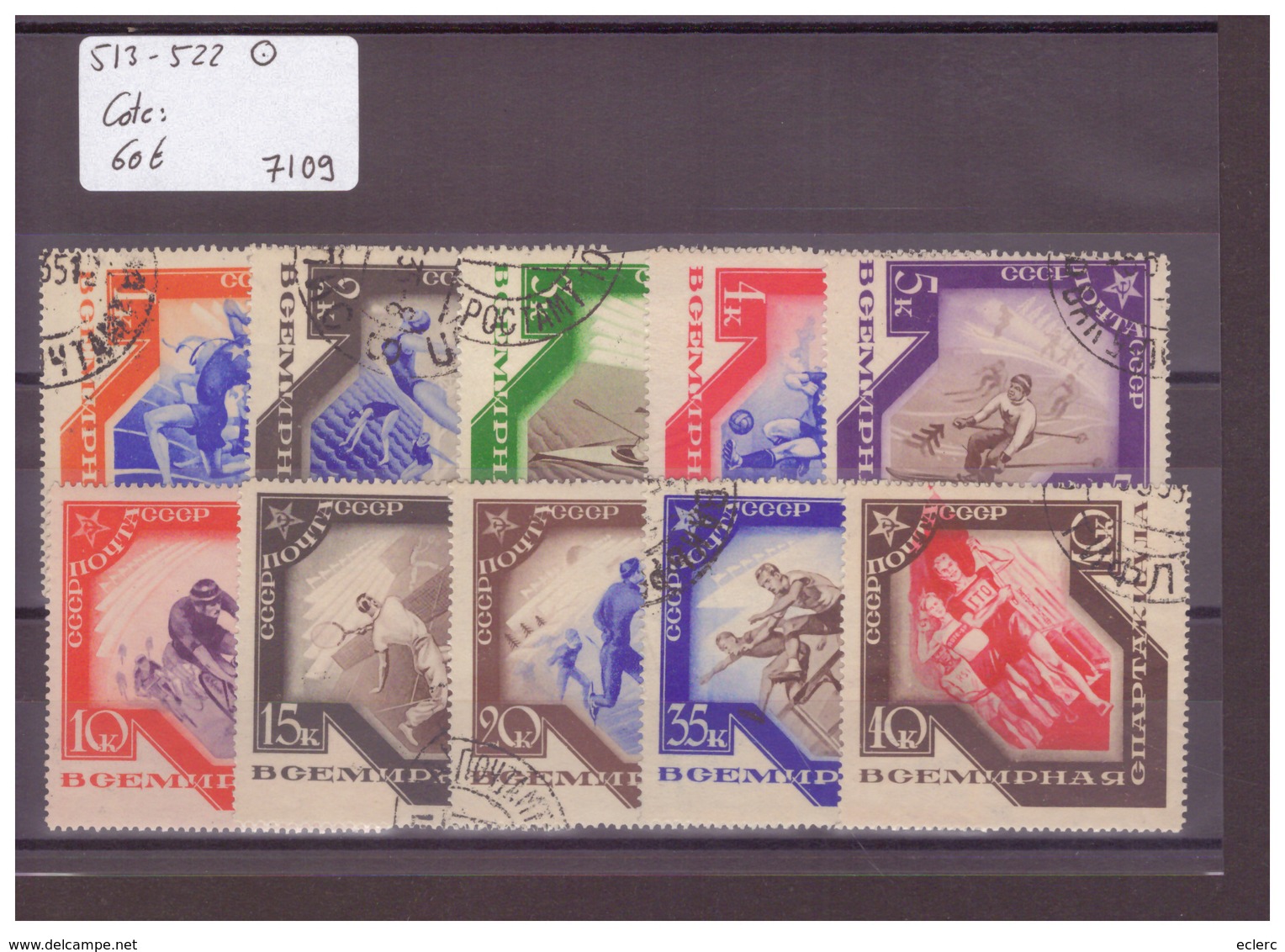 URSS - No 513-522 OBLITERES   - !!!WARNING: NO PAYPAL!!! - COTE:  60 € - Gebraucht