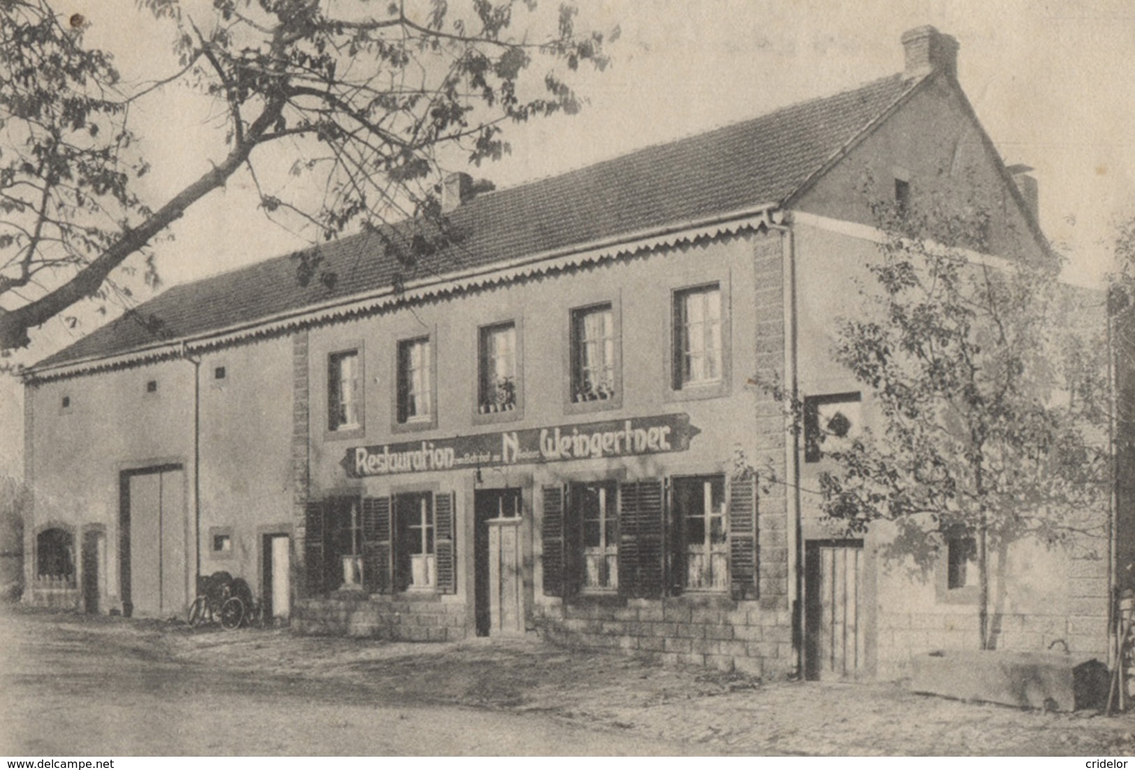 57 - ANZELING - GRUSS AUS - VUE DOUBLE DONT GARE ET CAFE RESTAU DE LA GARE WEINGERTNER - BON ETAT - VOIR ZOOMS - Autres & Non Classés