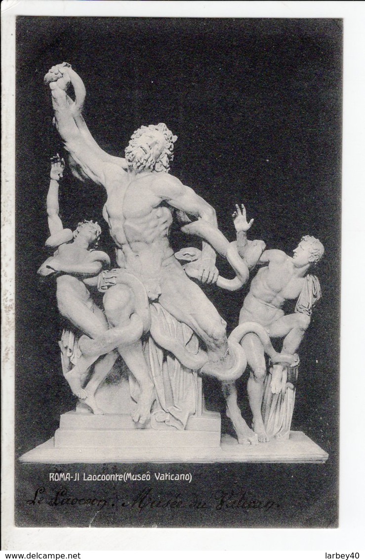 Cpa Carte Postale Ancienne  - Roma Laocoonte Museo Vaticano - Skulpturen