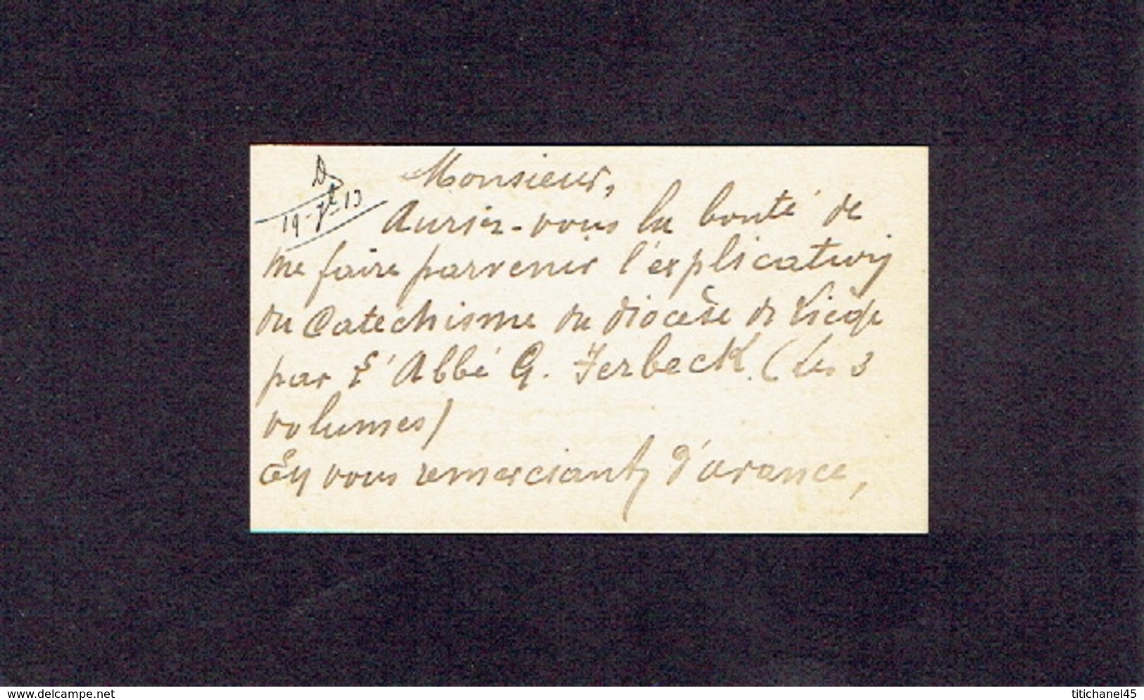 CHATELET 1913 ANCIENNE CARTE DE VISITE - Charles NOËL - Instituteur - Cartes De Visite