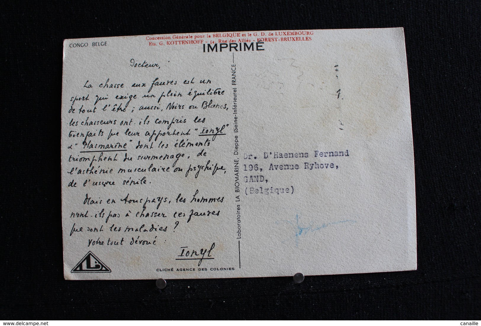 F-107 / Congo - Kinshasa (ex Zaire) Congo Belge, Retour De Chasse Aux Fauves  / Circulée - Congo Français