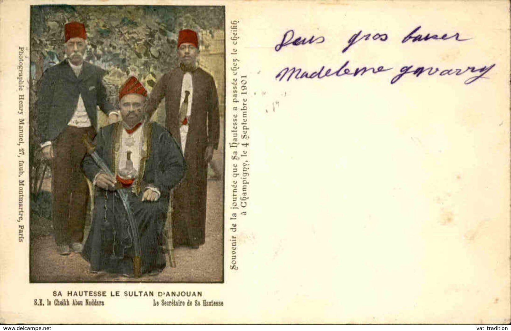 COMORES - Carte Postale - Anjouan - Le Sultan - L 30357 - Comores