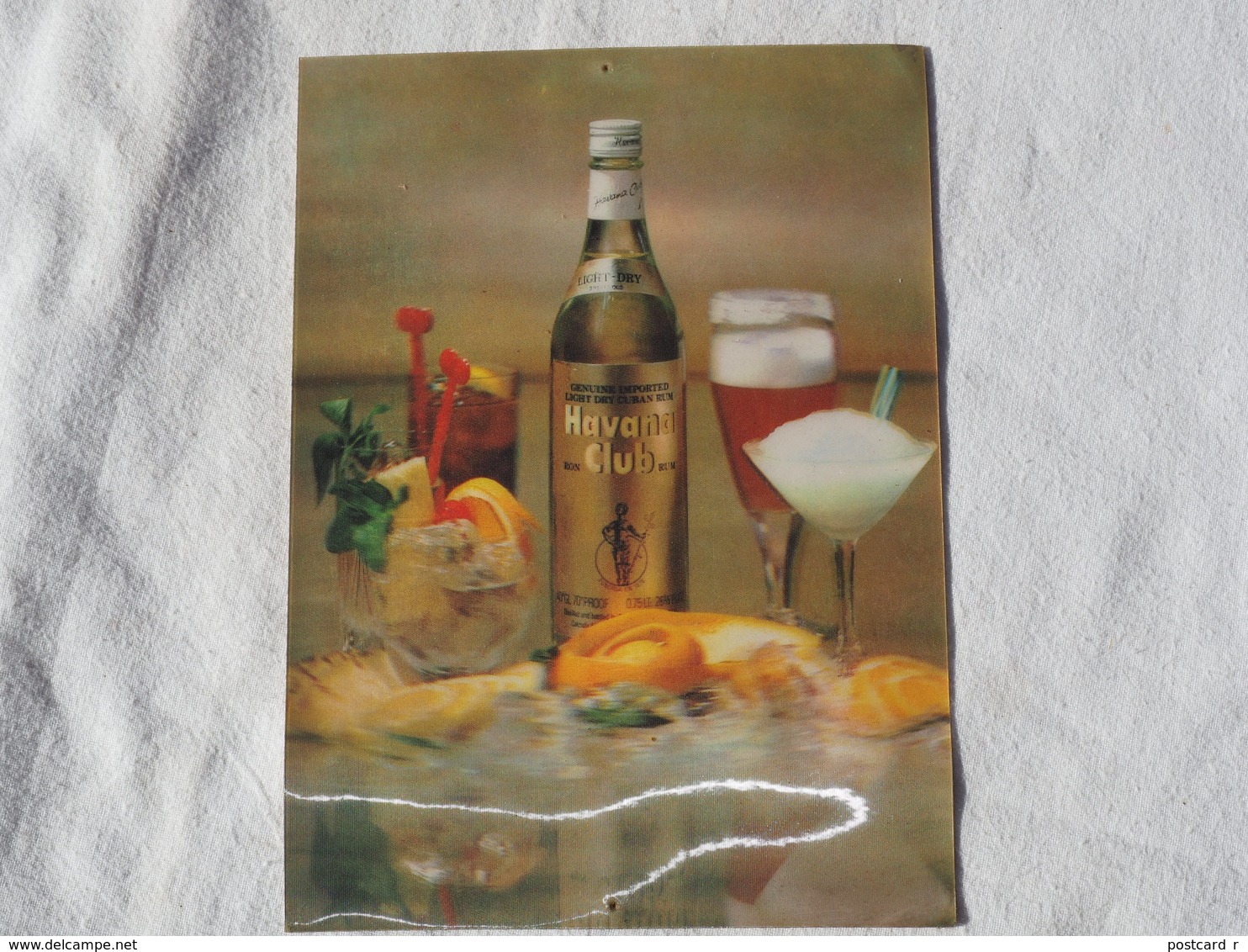 3d 3 D Lenticular Stereo Postcard Havana Club From Cuba     A 191 - Cartoline Stereoscopiche