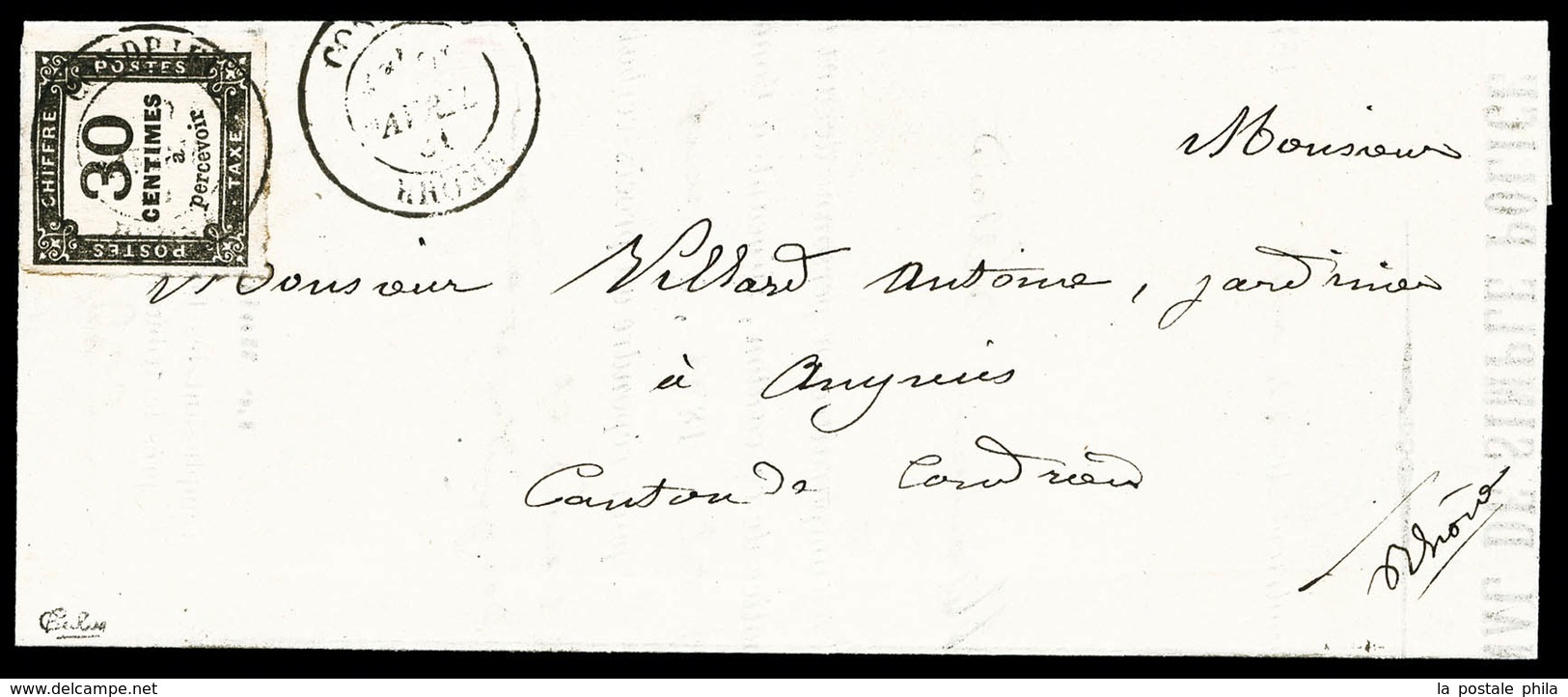 O N°6, 30c Noir Sur Lettre Du 24 Avril 1881 De Condrieu (Rhone), TTB (signé Calves)  Qualité: O  Cote: 300 Euros - 1849-1876: Classic Period
