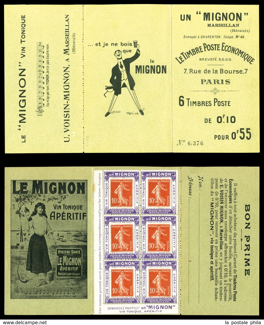 ** N°138-CP5, MIGNON-6 Timbres Sur Porte-timbre-le Timbre Poste économique. SUPERBE. R.R.R. (certificat)  Qualité: ** - Other & Unclassified