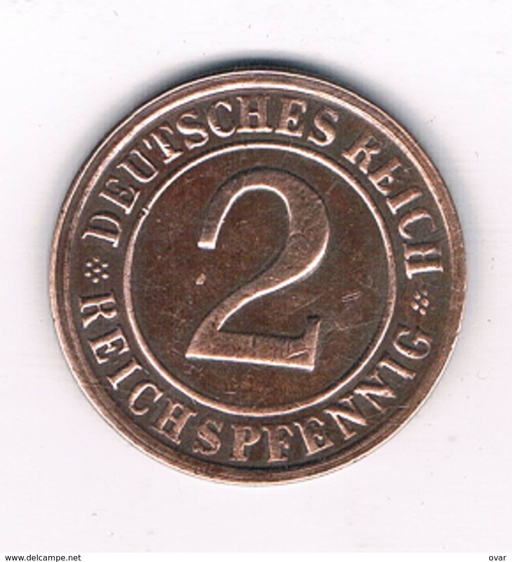 2 PFENNIG 1924 G  DUITSLAND /4383/ - 2 Renten- & 2 Reichspfennig