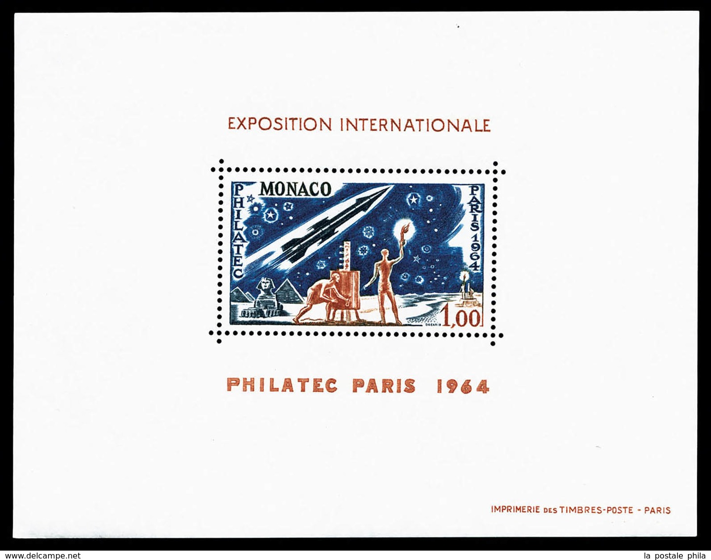 ** N°5, Exposition Philatec 1964, Très Jolie Pièce (certificat)  Qualité: **  Cote: 930 Euros - Blocs